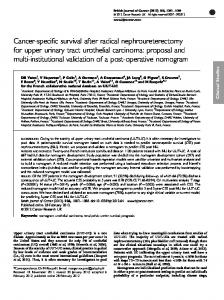 Cancer-specific survival after radical ... - BioMedSearch