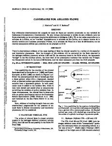 CANDIDATES FOR ABLATED FLOWS