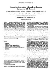 Cannabinoid-associated cell death mechanisms in ...