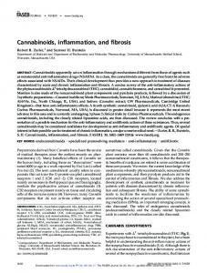 Cannabinoids, inflammation, and fibrosis