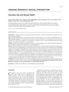 Cannabis Use and Sexual Health