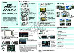 Canon T3i Quick Reference