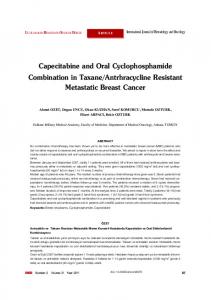 Capecitabine and Oral Cyclophosphamide Combination in Taxane ...