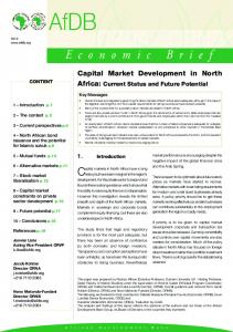 Capital Market Development in North Africa Current Status - African ...