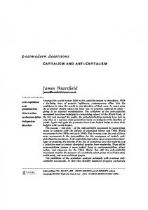 Capitalism and anti-Capitalism - James Heartfield
