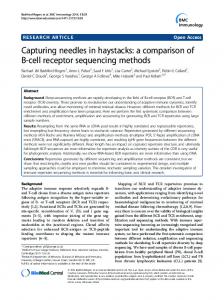 Capturing needles in haystacks: a comparison of B ... - BMC Immunology