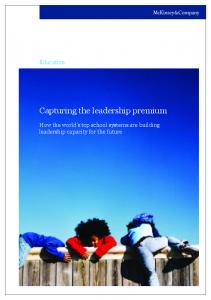 Capturing the leadership premium