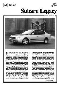 Car Test Subaru Legacy