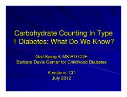 Carbohydrate Counting in Adolescents with Type 1 Diabetes (CCAT ...