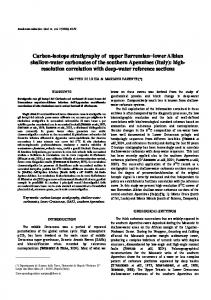 Carbon-isotope stratigraphy of upper Barremian ...