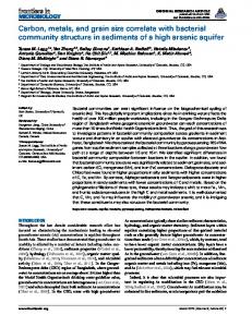 Carbon, metals, and grain size correlate with bacterial ... - ScienceOpen