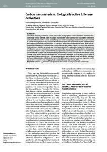 Carbon nanomaterials: Biologically active fullerene