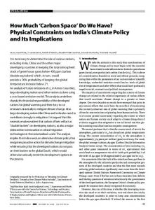 carbon space - India Environment Portal