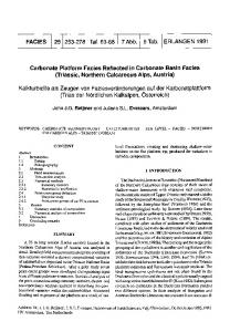 Carbonate platform facies reflected in carbonate basin facies (Triassic ...