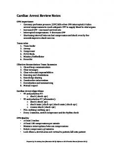 Cardiac Arrest Handout