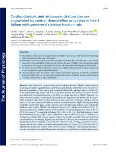 Cardiac diastolic and autonomic dysfunction are aggravated by central ...