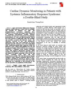 Cardiac Dynamic Monitoring in Patients with