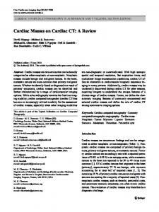 Cardiac Masses on Cardiac CT: A Review