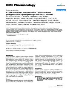 Cardiac natriuretic peptides inhibit TRPC6-mediated prohypertrophic ...