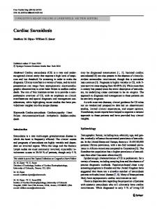 Cardiac Sarcoidosis - Springer Link