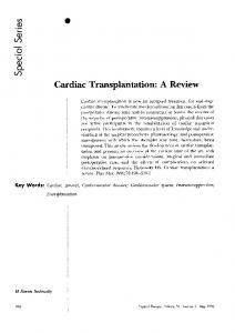 Cardiac Transplantation: A Review