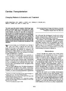 Cardiac Transplantation - NCBI - NIH