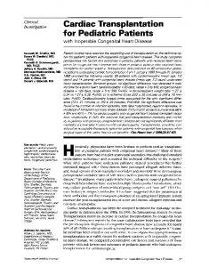 Cardiac Transplantation - NCBI