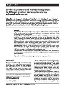 Cardio-respiratory and metabolic responses to ... - SAGE Journals