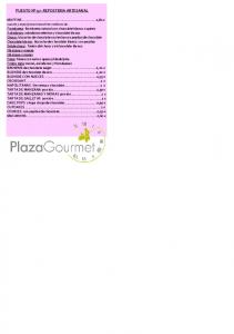 Carta Completa PDF - Plaza Gourmet