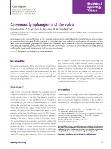 Carvenous lymphangioma of the vulva - KoreaMed Synapse