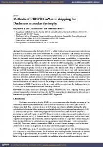 Cas9 exon skipping for