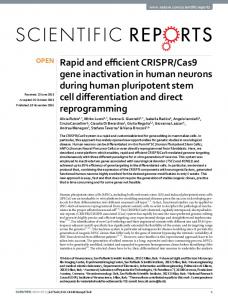 Cas9 gene inactivation in