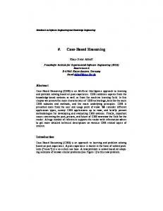 Case-Based Reasoning