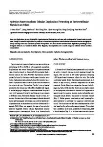 Case Report Anterior Anorectocolonic Tubular ... - Synapse KoreaMed