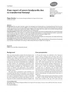 Case report of severe bradycardia due to ... - SAGE Journals