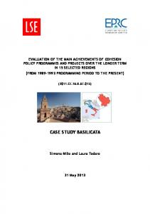 case study basilicata - European Commission