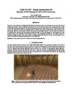CASE STUDY - Beauty and the Beast 3D Benefits of 3D Viewing for ...