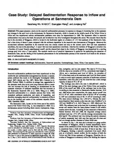 Case Study: Delayed Sedimentation Response to Inflow and ...