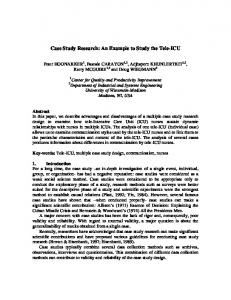 Case Study Research: An Example to Study the Tele