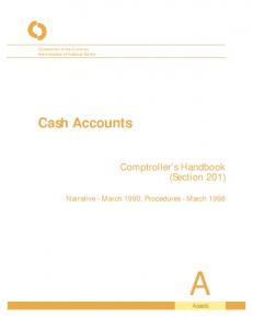 Cash Accounts - OCC