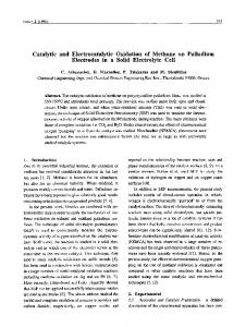 Catalytic and electrocatalytic oxidation of methane on ... - Springer Link