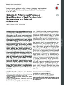 Cathelicidin Antimicrobial Peptide: A Novel Regulator of ... - Diabetes