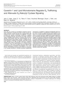 Caveolin-1 and Lipid Microdomains Regulate Gs Trafficking and ...