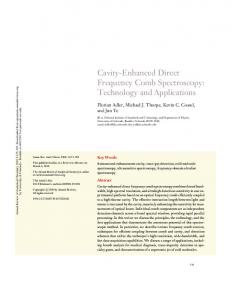 Cavity-Enhanced Direct Frequency Comb Spectroscopy - JILA