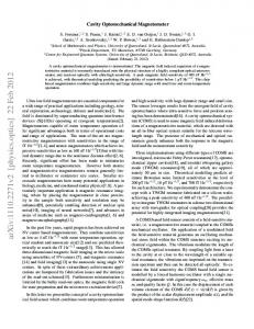 Cavity Optomechanical Magnetometer