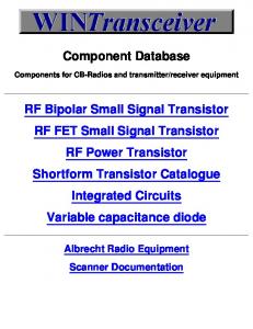 CB-Radio Component Database