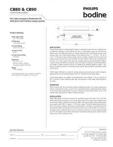 CB80 & CB90 - Bodine Emergency Lighting