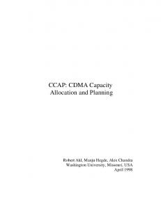 CCAP: CDMA Capacity Allocation and Planning
