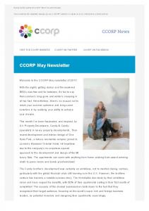 CCORP Newsletter May 2011