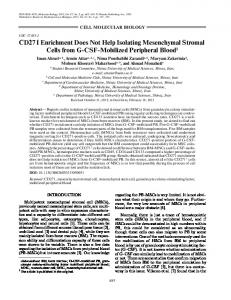 CD271 Enrichment Does Not Help Isolating ... - Springer Link